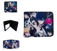 Sonsoke Blue Lock Portefeuille multi-usages pour homme et femme Motif dessin animé, Photo de groupe 13, L, Moderne
