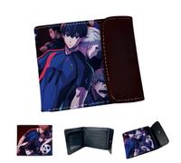 Sonsoke Blue Lock Portefeuille multi-usages pour homme et femme Motif dessin animé, Photo de groupe 11, L, Moderne