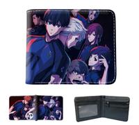 Sonsoke Blue Lock Portefeuille multi-usages pour homme et femme Motif dessin animé, Photo de groupe 10, L, Moderne