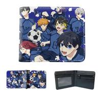 Sonsoke Blue Lock Portefeuille multi-usages pour homme et femme Motif dessin animé, Photo de groupe 5, L, Moderne