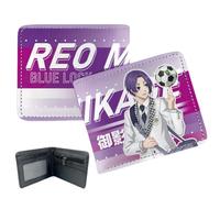 Sonsoke Blue Lock Portefeuille multi-usages pour homme et femme Motif dessin animé, Reo Mikage 1, L, Moderne