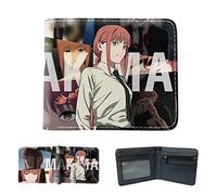 Sonsoke Chainsaw Hommes Anime Wallets Portefeuille Double Fold Carte d'identité Carte de crédit Portefeuille Multi-Usage pour Homme et Femme Cadeau Cosplay, Makima 7, L, Moderne