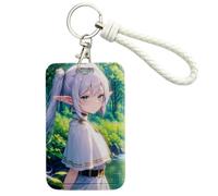 Sonsoke Fern Anime Card Holder Étui pour cartes 7 x 10 cm - Étui universel pour carte d'étudiant et carte d'identité, pour campus, bus, carte de crédit, Congélation 7, Standard, Anime