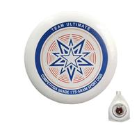 Sonsoke Frisbee de sport professionnel, 175 g/27 cm, avec design aérodynamique pour vol précis et long, compétition et loisirs, disque de plein air, avec sac de transport (bleu foncé)