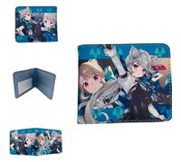 Sonsoke Furina Focalors Portefeuille double pliable pour homme et femme Carte d'identité, carte de crédit, multi-usages, cadeau cosplay, Lynette, Standard, Anime, classique