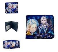 Sonsoke Furina Focalors Portefeuille double pliable pour homme et femme Carte d'identité, carte de crédit, multi-usages, cadeau cosplay, Neuvillette 2, Standard, Anime, classique