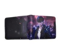 Sonsoke Jinwoo Sung Portefeuille pour hommes Portefeuille double pliable Carte d'identité Carte de crédit Portefeuille polyvalent pour hommes et femmes Cadeau cosplay, Jinwoo Sung 14, Standard, Anime