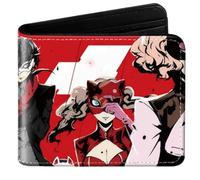 Sonsoke Joker Portefeuille pour homme avec deux rabats pour cartes d'identité, cartes de crédit, multi-usages pour hommes et femmes, cadeau cosprey, Anne Takamaki, Standard, Anime, classique