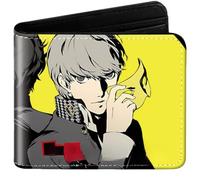 Sonsoke Joker Portefeuille pour homme avec deux rabats pour cartes d'identité, cartes de crédit, multi-usages pour hommes et femmes, cadeau cosprey, Akechi Goro, Standard, Anime, classique