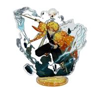 Sonsoke Kamado Nezuko Figurine de jeu debout en acrylique avec support en acrylique pour collections de table de cosplay (Agatsuma Zenitsu 2)