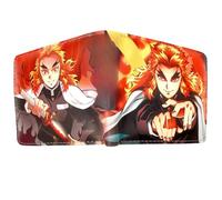 Sonsoke Kamado Tanjirou Nezuko Portefeuille à deux volets pour homme et femme Motif dessin animé, multicolore, L, Moderne