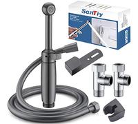 SonTiy Pulvérisateur de bidet à main pour toilettes, ensemble de nettoyage pour siège de toilette, salle de bain, couche en tissu pour bébé, hygiène personnelle, laiton massif