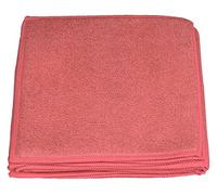 Sonty Lot de 10 chiffons éponge XL en microfibre 23 x 23 cm (rouge)