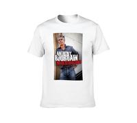 sonvsee Adult T-Shirts Anthony BOURDAIN no Reservations Season 1 2 3 4 White M