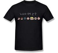 sonvsee Men's The Binding of Isaac Who Am I T-Shirt Black S