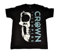sonvsee Summer Crown The Empire Half Skull Short Sleeve T Shirt Black Black XL