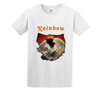 sonvsee Unisex T-Shirt Rainbow Rising White 3XL