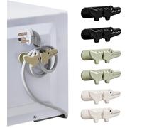 Sonwaha 6 Pièces Accroche Cable Clip Cable,Enrouleur Cable pour Cuisine Blanc Vert Noir Attache Cable Adhesif Cable Management pour Petits Appareils Cafetières Friteuses Juicers