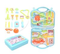 Sonwaha Malette Docteur Enfant 15 PCS - Jouet Médical avec Stéthoscope pour Fille Garçon 3-7 Ans - Trousse de Docteur et Mallette Médecin