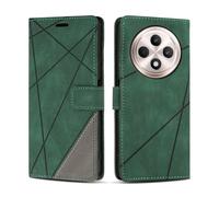 SONWO Coque pour Oppo Reno12 F 5G / 4G / Oppo Reno12 FS 5G, Protection Housse Etui en Cuir PU Portefeuille avec Emplacements Cartes et Fonction Support pour Reno12 F 5G / 4G / Reno12 FS 5G, Vert