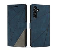 SONWO Etui Coque pour Galaxy M14 5G, Protection Housse en Cuir PU Portefeuille Livre pour Galaxy M14 5G, Emplacements Cartes, Fonction Support, Bleu