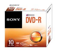 Sony 10DMR47SS DVD-R 4.7GB 16x Disques Vides - Pack de 10