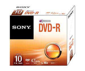Sony 10DMR47SS DVD-R 4.7GB 16x Disques Vides - Pack de 10