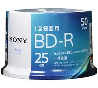 Sony 50BNR1VJPP4 disque vierge Blu-Ray BD-R 25 Go 50 pièce(s) - Disques vierges Blu-Ray (BD-R, 25 Go, 120 mm, 4x, Fuseau, 50 pièce(s))