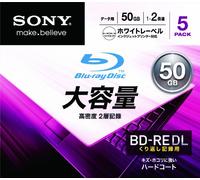 Sony 5BNE2DCPS2 BD-RE 50Go 5pièce(s) Disque Vierge Blu-Ray - Disques Vierges Blu-Ray (BD-RE, 120 mm, 50 Go, 2X, Petit boitier, 5 pièce(s))