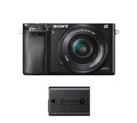 SONY A6000 hybride 24.3 mpix + objectif SEL 16-50MM F3.5-5.6 OSS Noir + NP-FW50 Battery