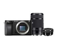 Sony α 6100 + 16-50mm + 55-210mm MILC 24,2 MP CMOS 6000 x 40000 pixels Noir