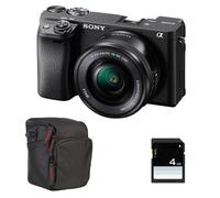 SONY A6400 Black KIT SEL 16-50MM F3.5-5.6 OSS Black + Camera Bag + 16GB SD card