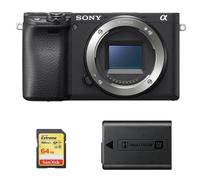 SONY A6400 corps noir + carte SD 64 Go + Batterie NP-FW50