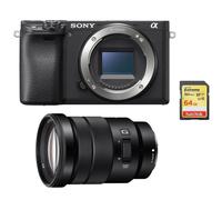 SONY A6400 Corps Noir + SONY SEL 18-105MM F4 G OSS + Carte SD 64 Go