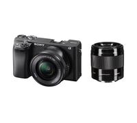 SONY A6400 hybride 24.2 mpix Noir + objectif KIT SEL 16-50MM F3.5-5.6 OSS Noir + objectif SEL 50MM F1.8 OSS Noir