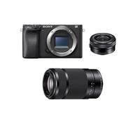 Sony A6400 ILCE-6400 hybride 24.2 mpix Noir + objectif SONY SEL 16-50MM F3.5-5.6 OSS Noir + objectif SONY SEL 55-210MM F4.5-6.3 OSS Noir