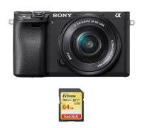 SONY A6400 Noir KIT SEL 16-50mm F3.5-5.6 OSS Noir + carte SD 64 Go