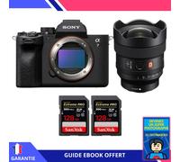 Sony A7 IV + FE 14mm f/1.8 GM + 2 SanDisk 128GB Extreme PRO UHS-II SDXC 300 MB/s + Ebook 'Devenez Un Super Photographe' - Hybride Sony