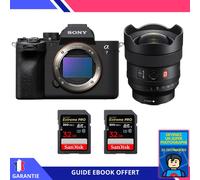 Sony A7 IV + FE 14mm f/1.8 GM + 2 SanDisk 32GB Extreme PRO UHS-II SDXC 300 MB/s + Ebook 'Devenez Un Super Photographe' - Hybride Sony