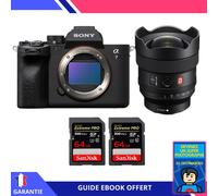 Sony A7 IV + FE 14mm f/1.8 GM + 2 SanDisk 64GB Extreme PRO UHS-II SDXC 300 MB/s + Ebook 'Devenez Un Super Photographe' - Hybride Sony