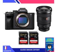 Sony A7 IV + FE 16-35mm f/2.8 GM + 2 SanDisk 128GB Extreme PRO UHS-II SDXC 300 MB/s + Ebook 'Devenez Un Super Photographe' - Hybride Sony