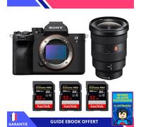 Sony A7 IV + FE 16-35mm f/2.8 GM + 3 SanDisk 32GB Extreme PRO UHS-II SDXC 300 MB/s + Ebook 'Devenez Un Super Photographe' - Hybride Sony
