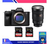 Sony A7 IV + FE 24-70mm f/2.8 GM + 2 SanDisk 32GB Extreme PRO UHS-II SDXC 300 MB/s + Ebook 'Devenez Un Super Photographe' - Hybride Sony