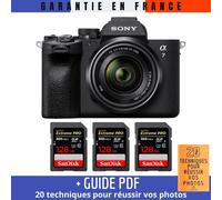 Sony A7 IV + FE 28-70mm F3.5-5.6 OSS + 3 SanDisk 128GB Extreme PRO UHS-II SDXC 300 MB/s + Guide PDF ""20 TECHNIQUES POUR RÉUSSIR VOS PHOTOS