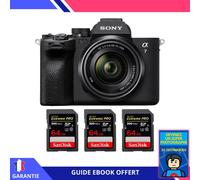 Sony A7 IV + FE 28-70mm F3.5-5.6 OSS + 3 SanDisk 64GB Extreme PRO UHS-II SDXC 300 MB/s + Ebook 'Devenez Un Super Photographe' - Hybride Sony