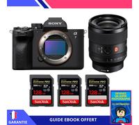 Sony A7 IV + FE 35mm f/1.4 GM + 3 SanDisk 128GB Extreme PRO UHS-II SDXC 300 MB/s + Ebook 'Devenez Un Super Photographe' - Hybride Sony