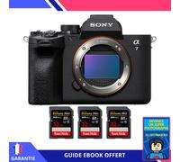 Sony A7 IV Nu + 3 SanDisk 32GB Extreme PRO UHS-II SDXC 300 MB/s + Ebook 'Devenez Un Super Photographe' - Hybride Sony