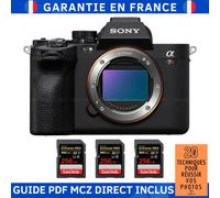 Sony A7R V + 3 SanDisk 256GB Extreme PRO UHS-II SDXC 300 MB/s + Guide PDF MCZ DIRECT '20 TECHNIQUES POUR RÉUSSIR VOS PHOTOS