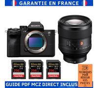 Sony A7R V + FE 85mm f/1.4 GM + 3 SanDisk 256GB Extreme PRO UHS-II SDXC 300 MB/s + Guide PDF MCZ DIRECT '20 TECHNIQUES POUR RÉUSSIR VOS PHOTOS
