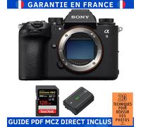 Sony A9 III + 1 SanDisk 128GB Extreme PRO UHS-II SDXC 300 MB/s + 1 Sony NP-FZ100 + Ebook '20 Techniques pour Réussir vos Photos' - Appareil Photo Hybride Sony